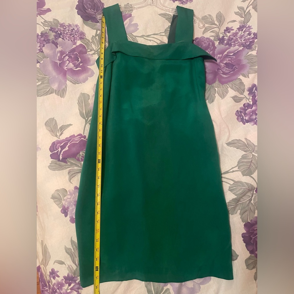 Diane Von Furstenberg Emerald Green Silk Dress - Picture 4 of 6